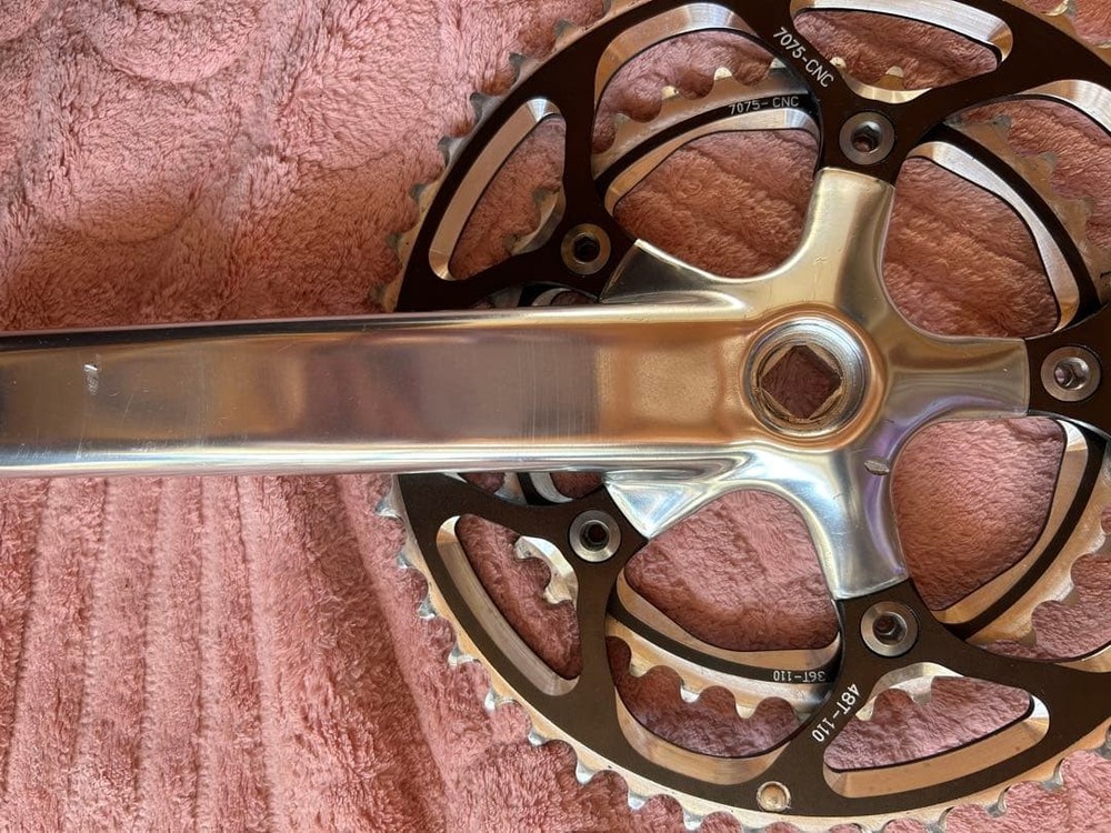 Crankset silver black 452g