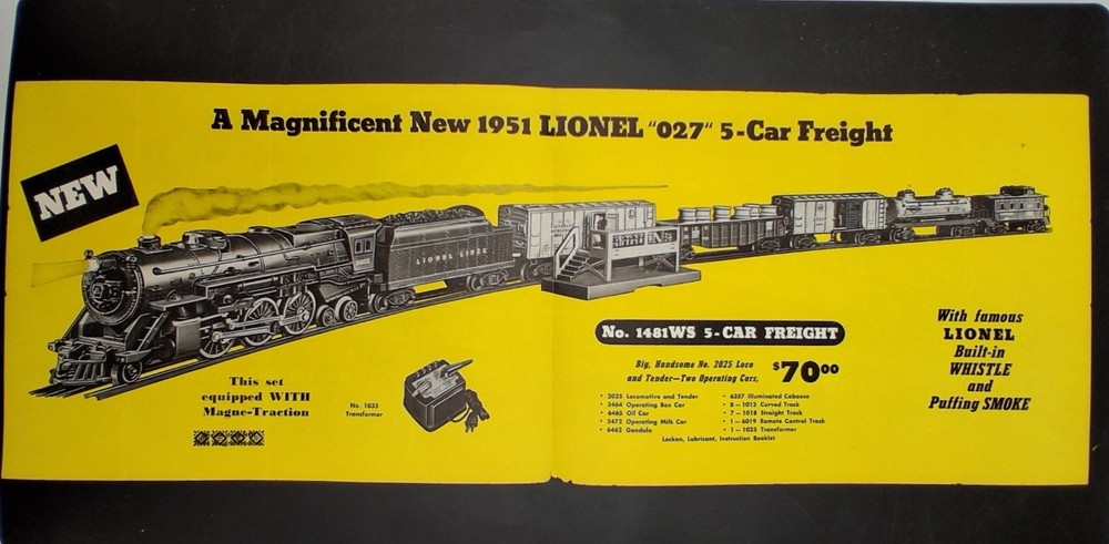 Vintage Lionel Model Train Catalog