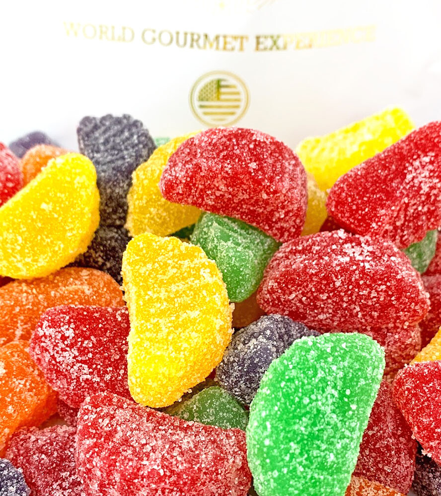 SweetGourmet Assorted Fruit Slices | Bulk Jelly Candy | 4 Pounds