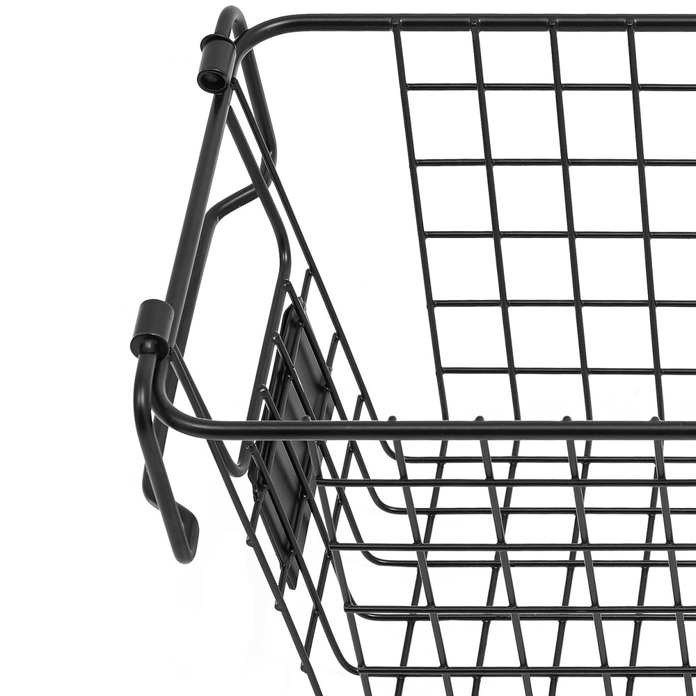 4 Pcs Durable Stackable Storage Baskets for Home Organization