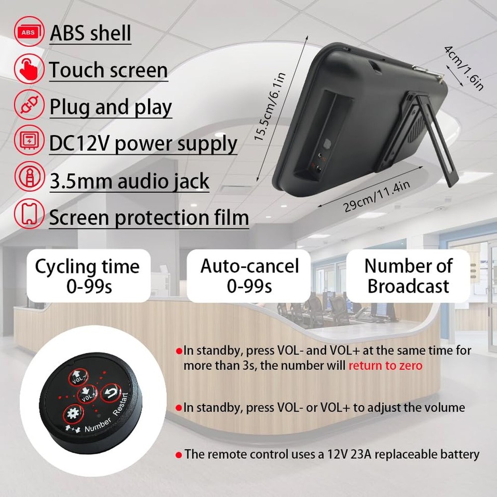 Take a Number System Queue Management System Tickets Number Waiting System Qu...