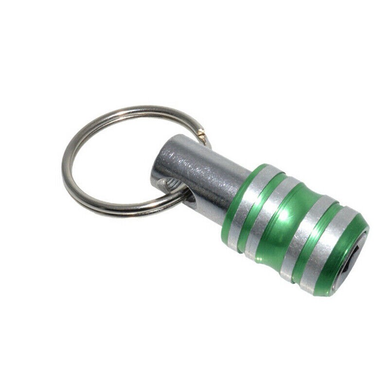 5Pcs 1/4" Hex Shank Quick Release Key Chain Screwdriver Bit Holder Bits Tools