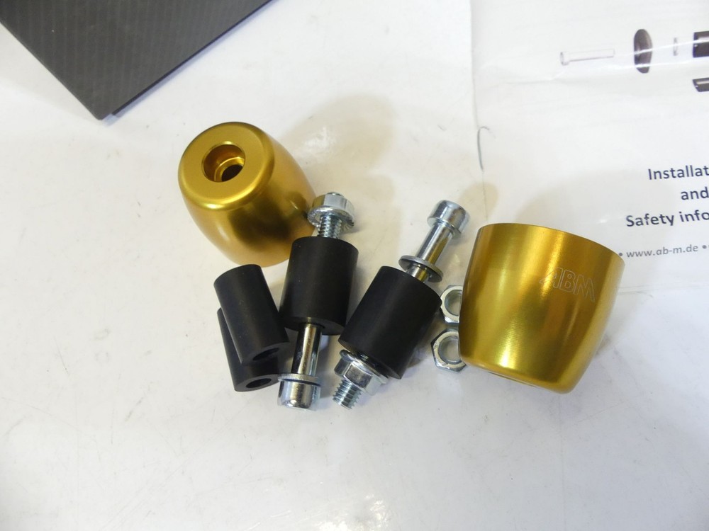 ABM StashCap Handlebar Weight Gold Anodized M01715