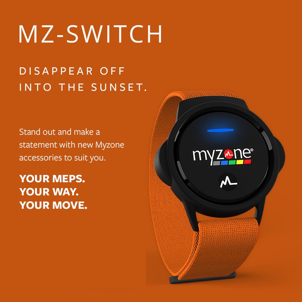 Mz-Switch Replacement Arm & Wrist Straps - Orange - Vibrant, Adjustable & Comfor