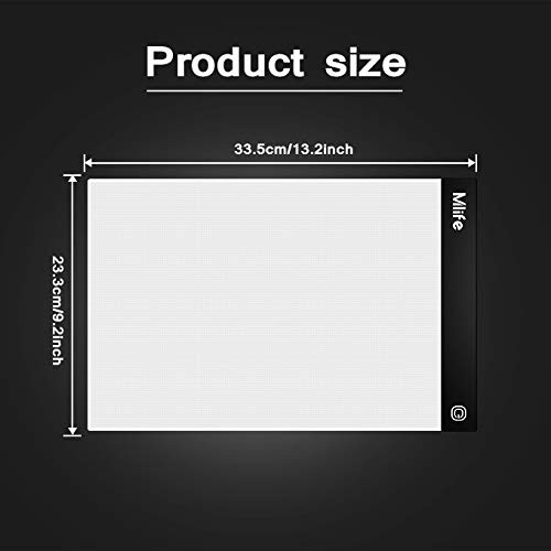 A4 LED Light Pad - Diamond Art Light Box Tracing Light Board with 3 Brightness