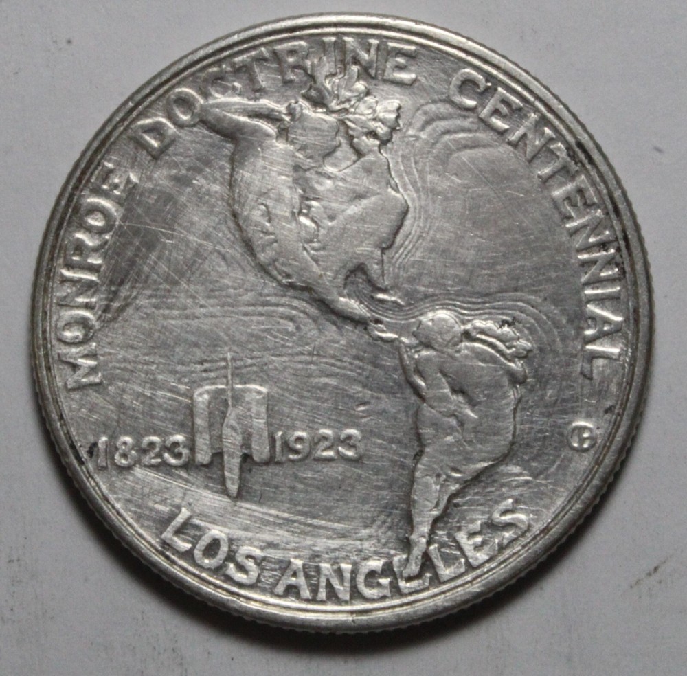 1923 S Monroe Doctrine Commemorative Half Dollar M1025