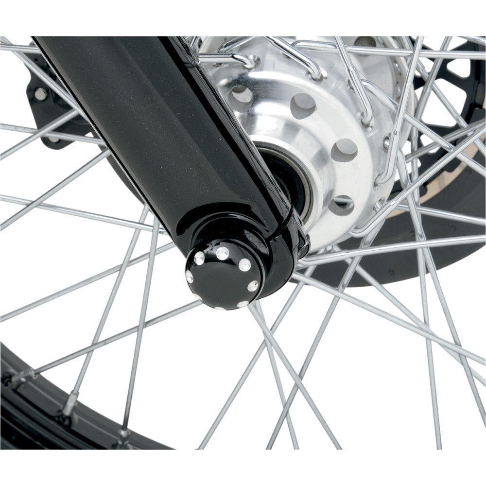 Covingtons Axle Caps - Black - FLST | C0010-B