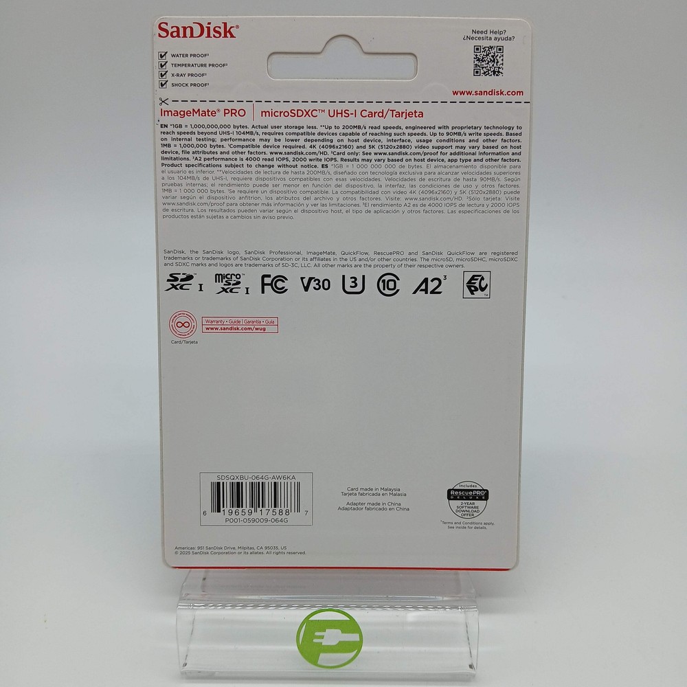 New Sandisk ImageMate pro 64gb SD Card