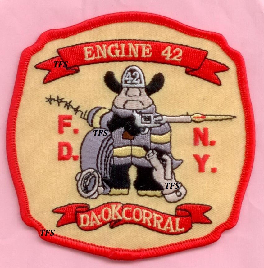 New York City Fire Dept Engine 42 Patch OK Corral