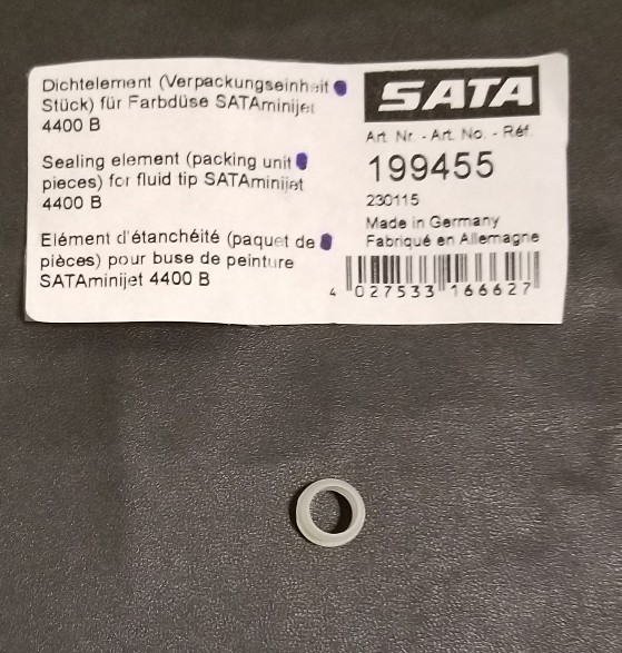 SATA MiniJet 4400 Fluid Tip Element Seal (199455)