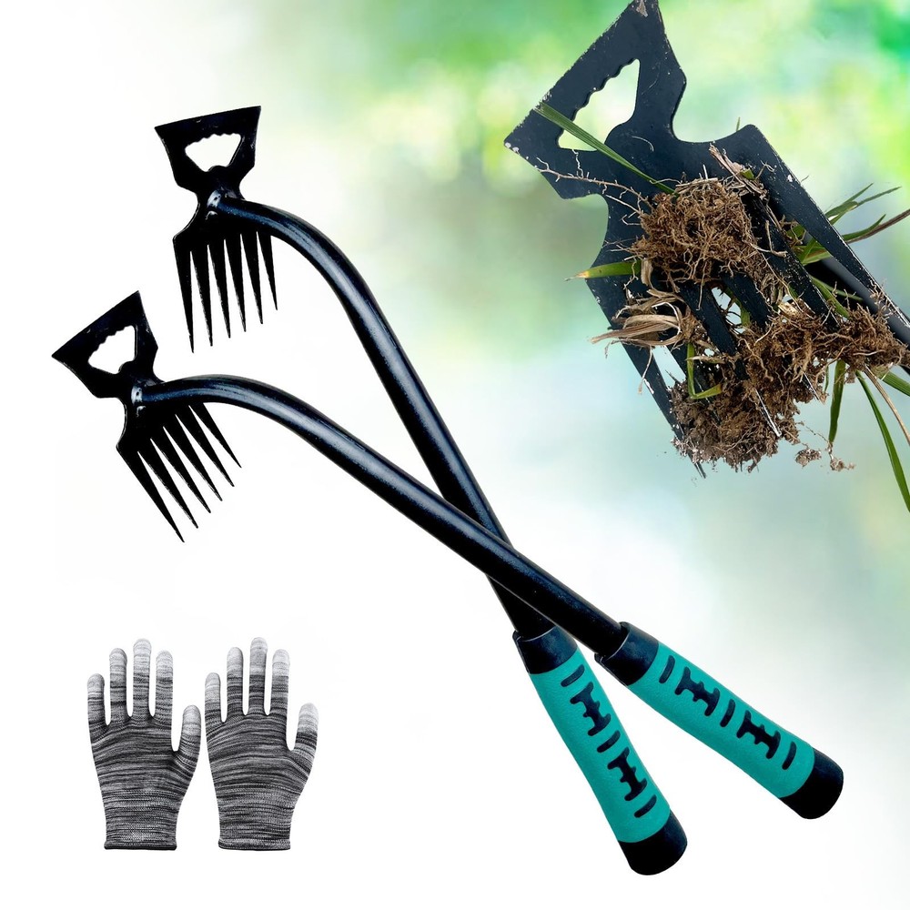 Weed Puller Tool-2Pcs Gardening Hand Weeder Tools, 2025 New Weeding Green