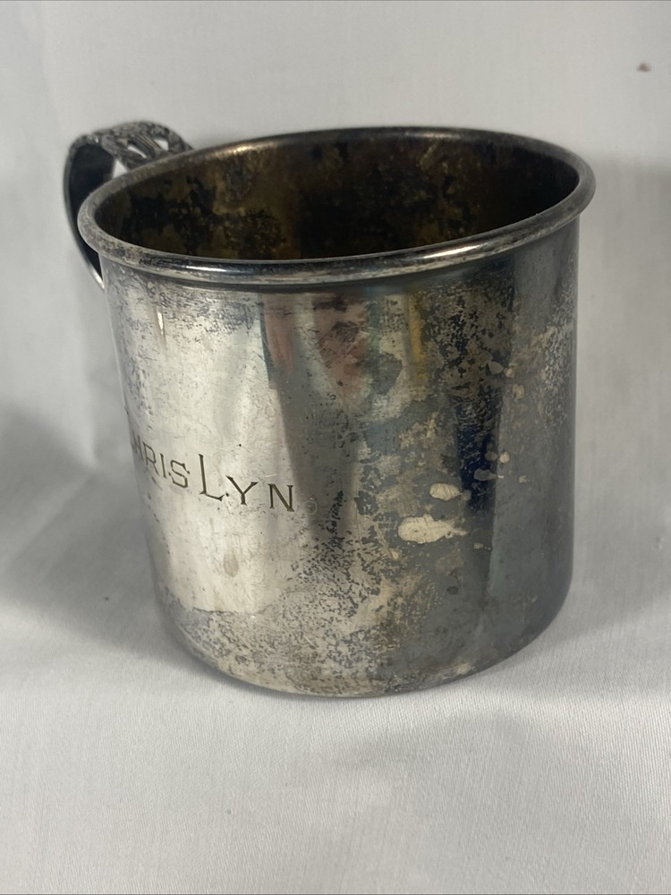 Coronation Community Silver Plate Cup "Chris Lyn"