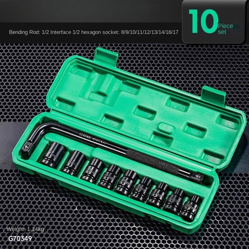 Auto Repair Socket Head Tool Set Extended Electric Wrench Socket Combination Set