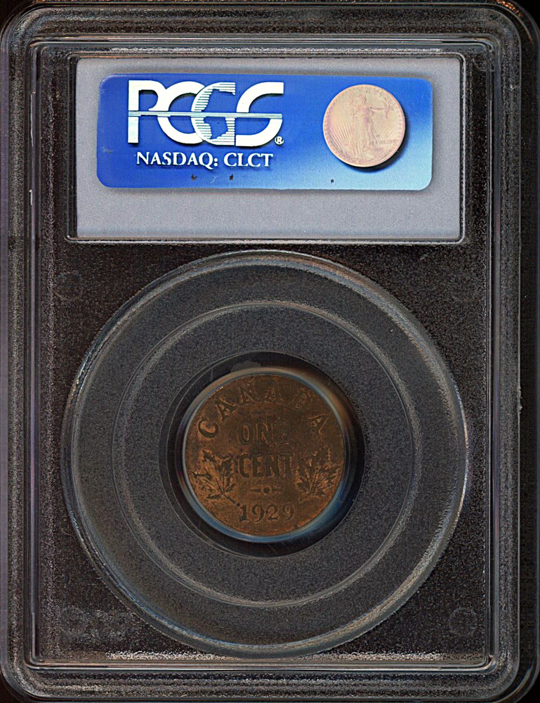 1929 Canada small cent PCGS MS64RB low 9