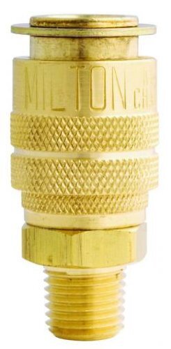 Milton 714 1/4" MNPT M-Style Coupler with Drag Guard