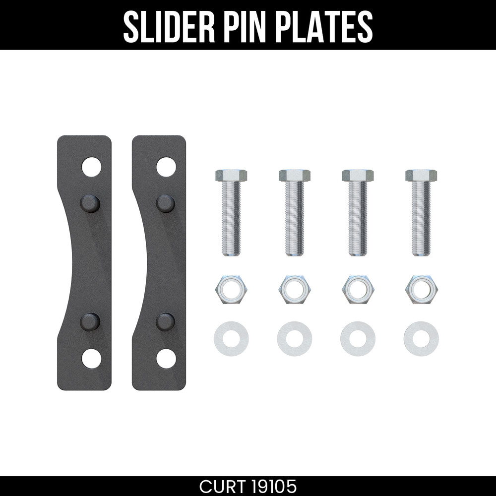 CURT Replacement S25 5th Wheel Slider Pin Plates 19105