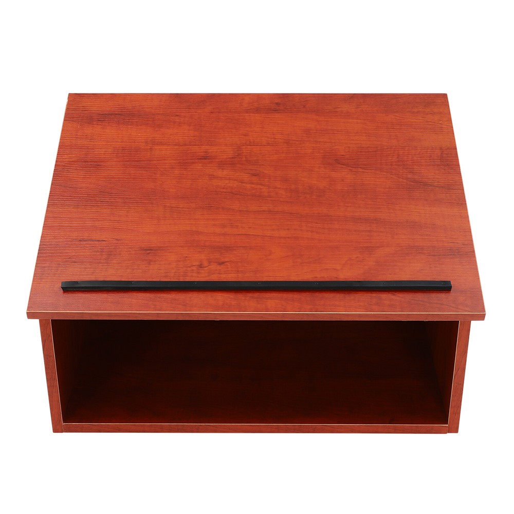 Portable Tabletop Lectern Classroom Presentation Lectern Table Top Lectern Brown
