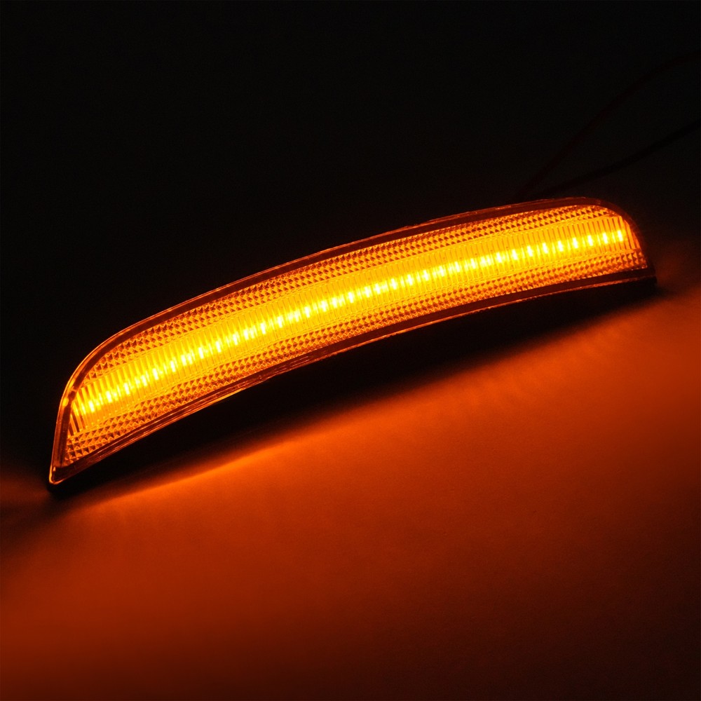 Clear LED Front Bumper Reflector Side Marker Lights For Chrysler 300 2015-2023