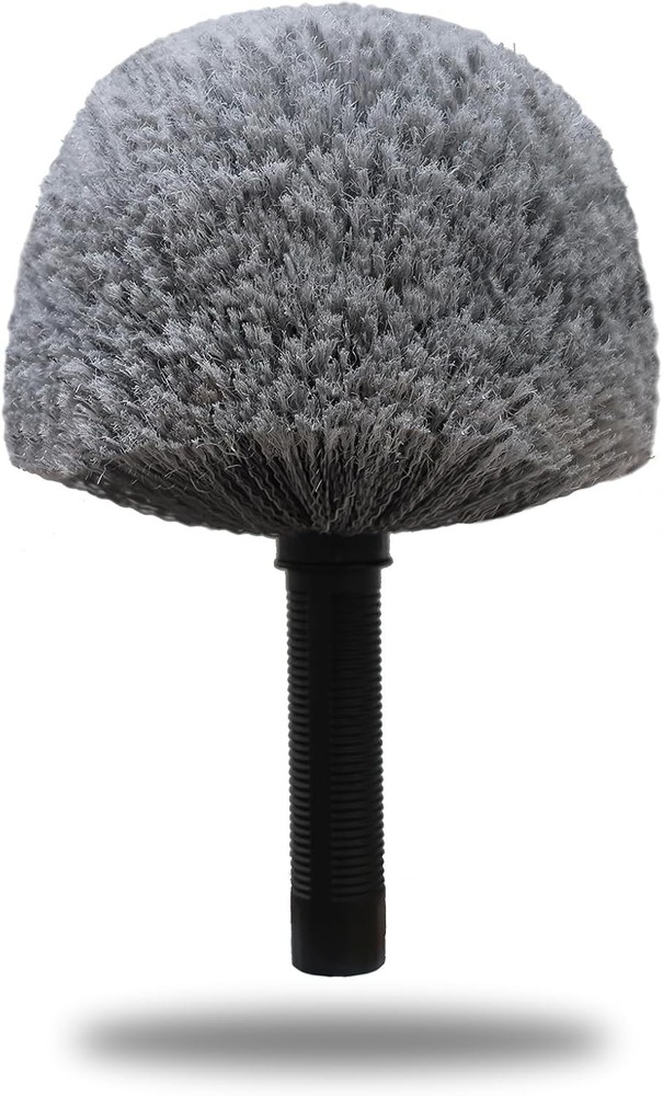 Grey Corner Cobweb Duster Head Brush - High Efficiency Twist-On Spider Web