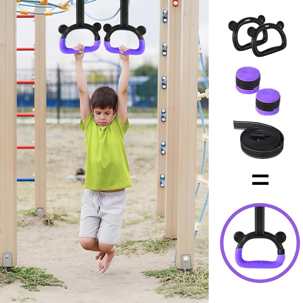 Adjustable Gymnastics Rings for Home Workouts Strength Training Equipment