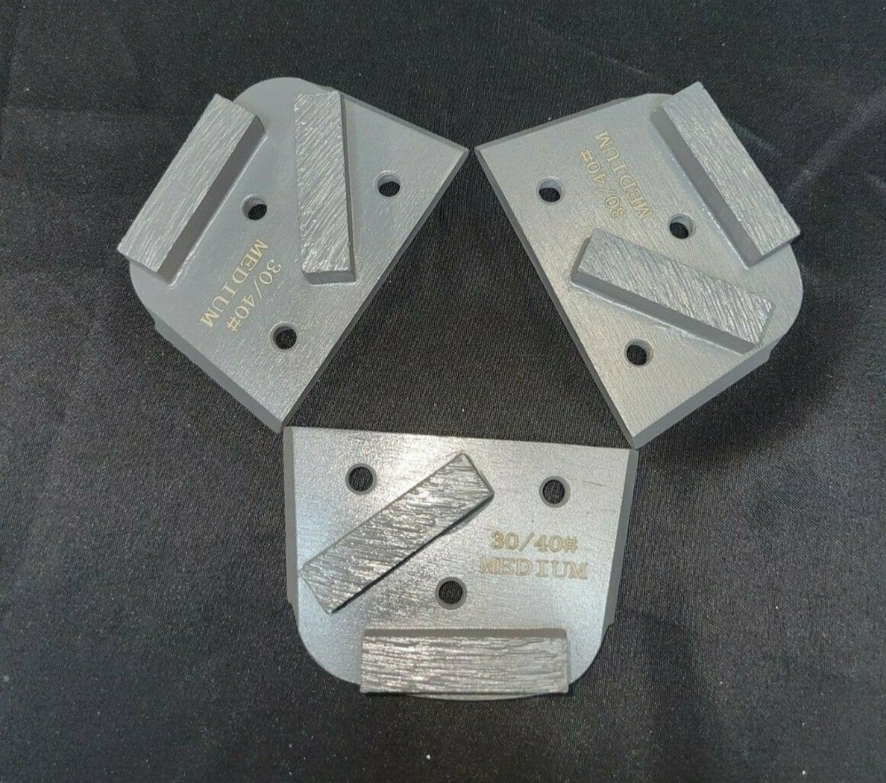 3 30/40 grit medium bond trapezoid diamond inserts concrete Lavina 2 segments