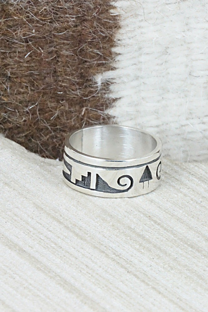Sterling Silver Ring - Timothy Mowa - Size 10