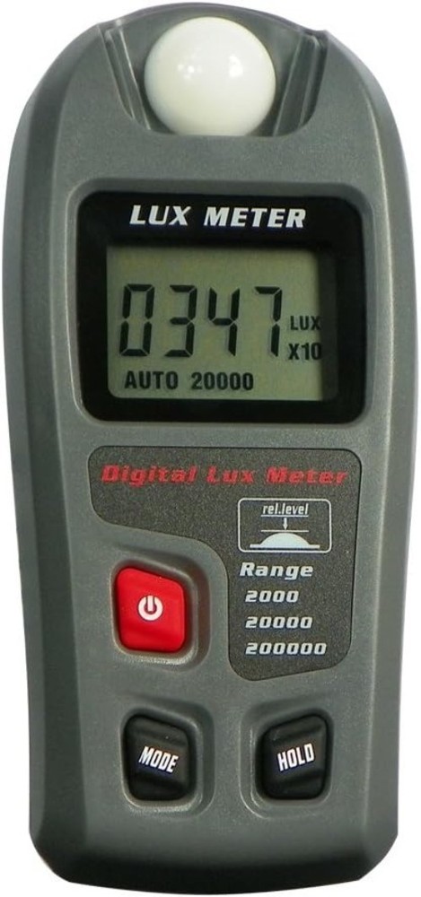 Compact Light Meter with Auto/Manual Range - Ideal for Home & Office Lighting