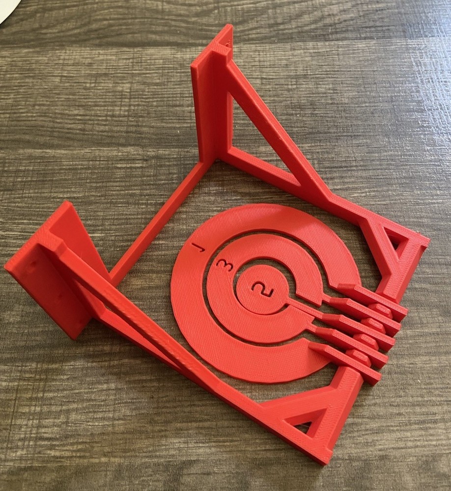Red Airsoft/ Nerf Spin-around Target Indoor airsoft target practice Mountable