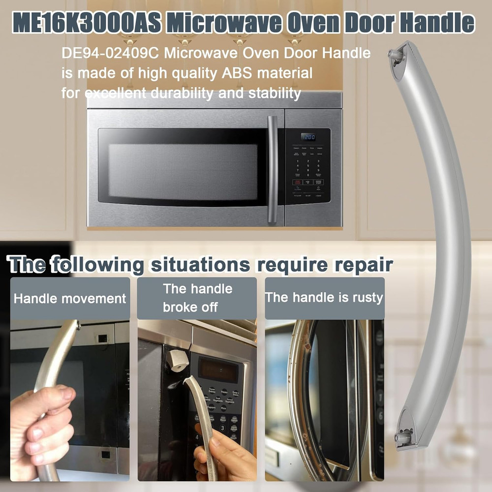 ME16K3000AS Compatible with Samsung Microwave Door Handle, Replace for Samsung D