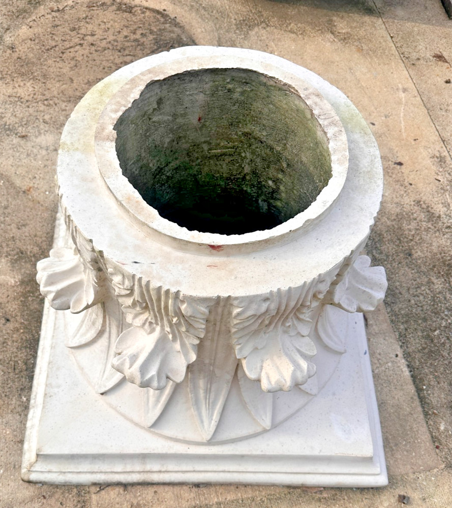 NOS - 4 Corinthian Architectural PolyStone 18" Column Capitals – Load-Bearing