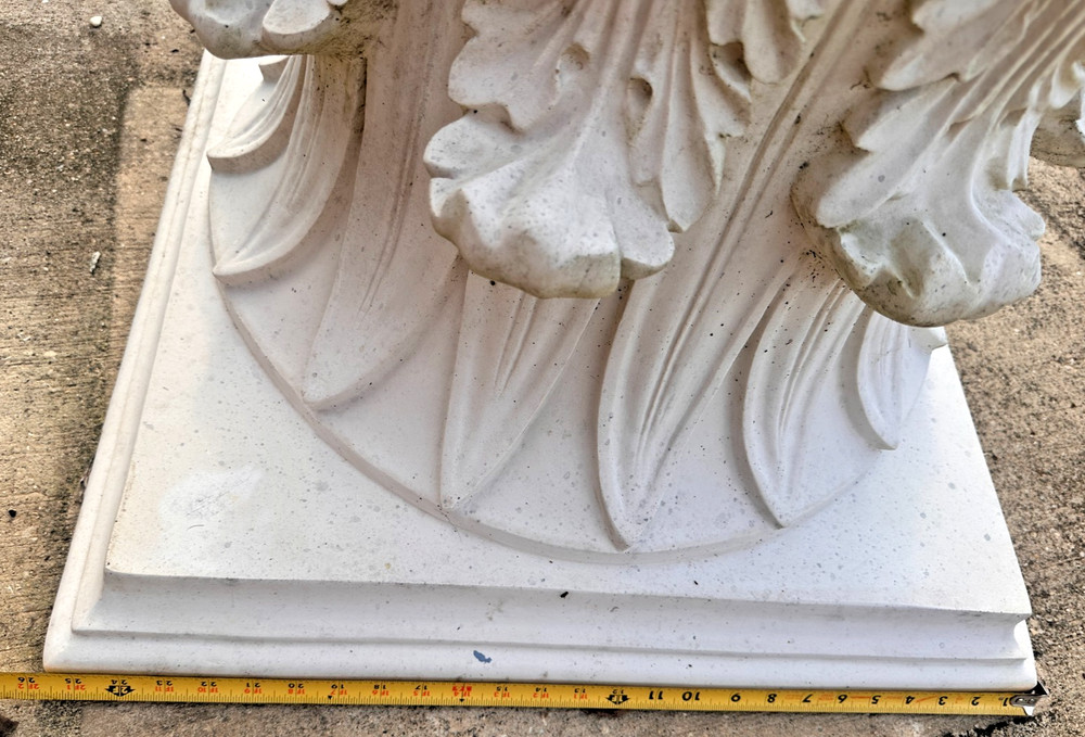 NOS - 4 Corinthian Architectural PolyStone 18" Column Capitals – Load-Bearing