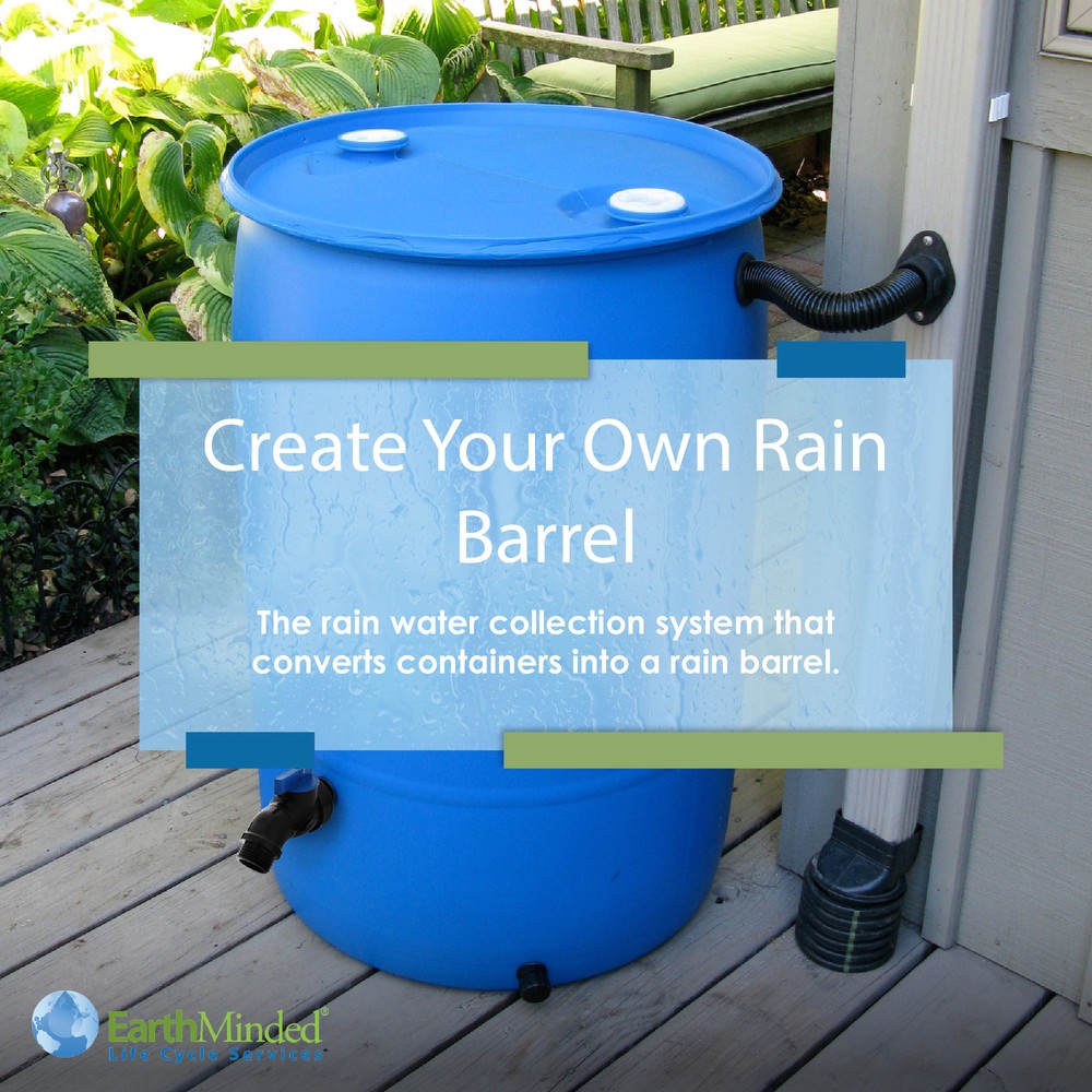 EarthMinded Rain Barrel and Diverter Kit (1 Pack)