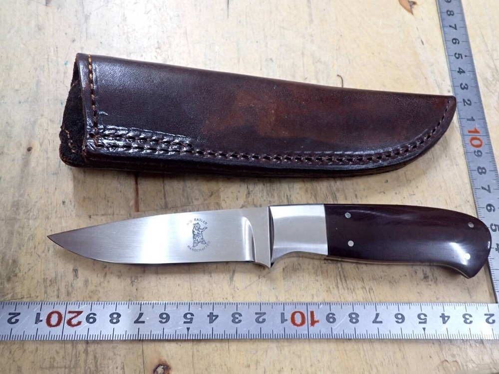 R.O. EASLER custom knife USA with sheath