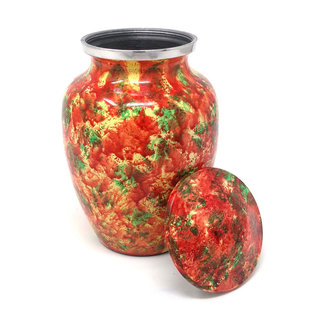 cremation urn Polychromatic medium aluminium for ashes