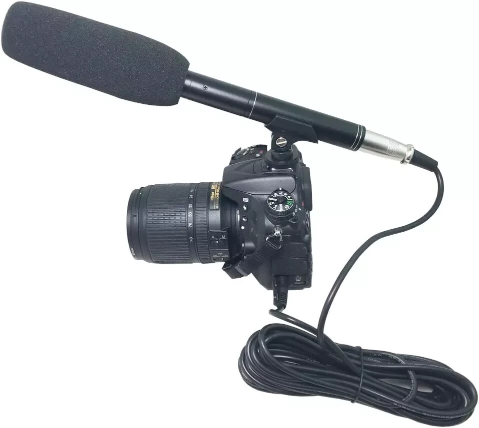 Professional Condenser Microphone - Video DSLR Camera Interview Recording Mic