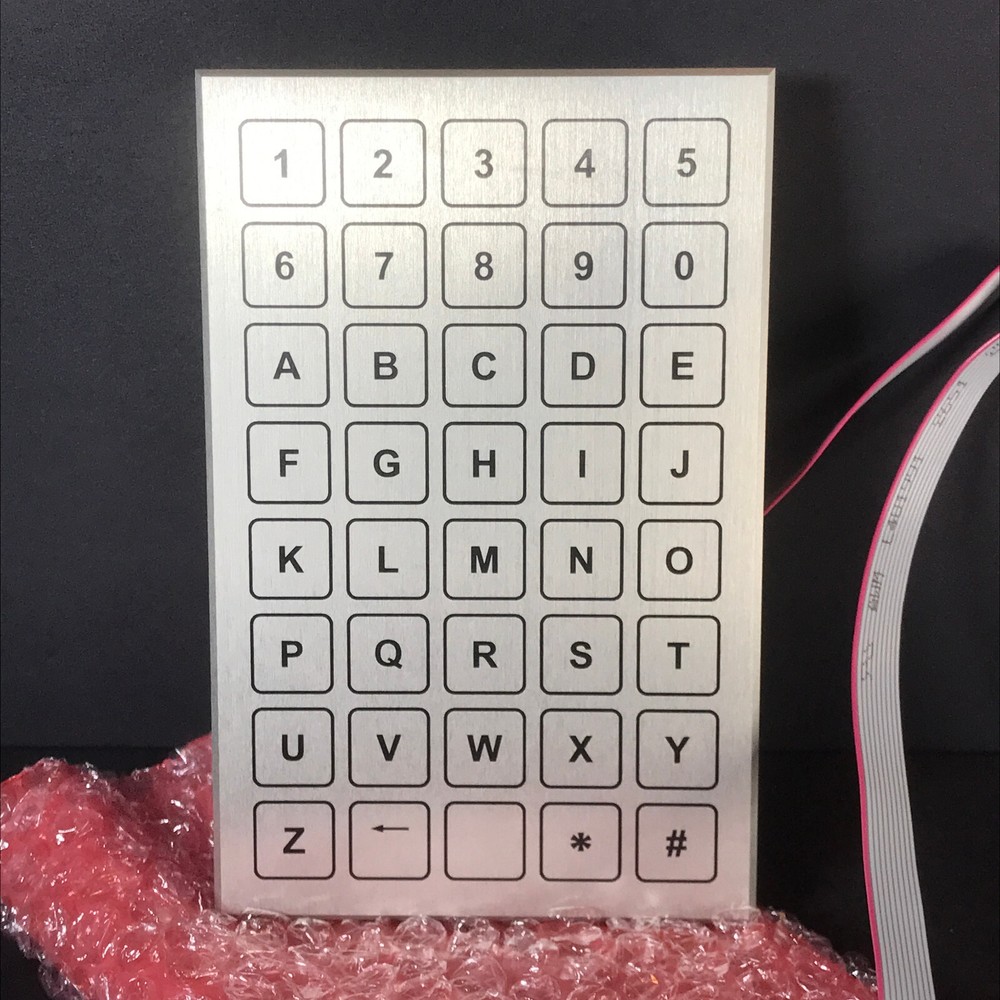 Barantech Everswitch 40 Key Alphanumeric Keypad SPI 29101093 Piezo Aluminum NEW