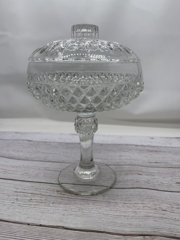 Vintage 9” Tall Candy Jar Indonesia Pasari