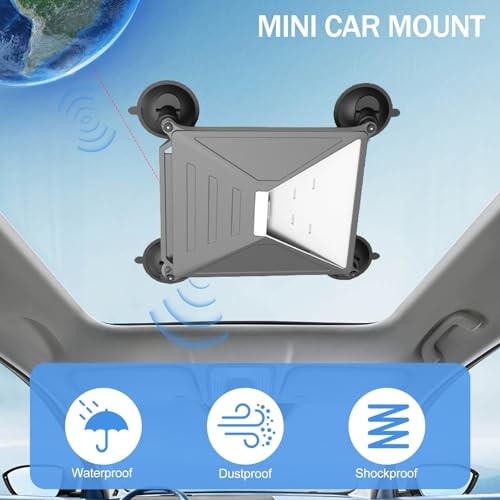 Pangda Silicone Protective Case Compatible with Starlink Mini Dish with 4 Gray
