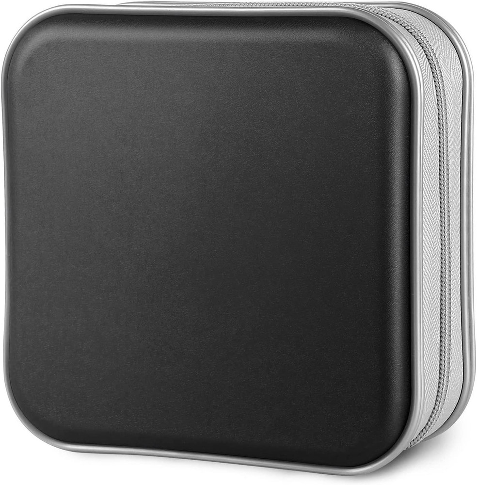 CD Case Holders - Hard Plastic 48 Capacity CD/DVD Disc Cases Storage Binder for