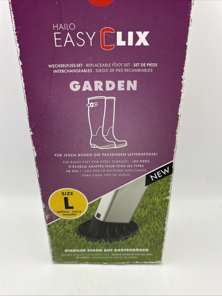 Hailo EasyClix Garden Size L Interchangeable Foot Set Quick Change Stabilizer