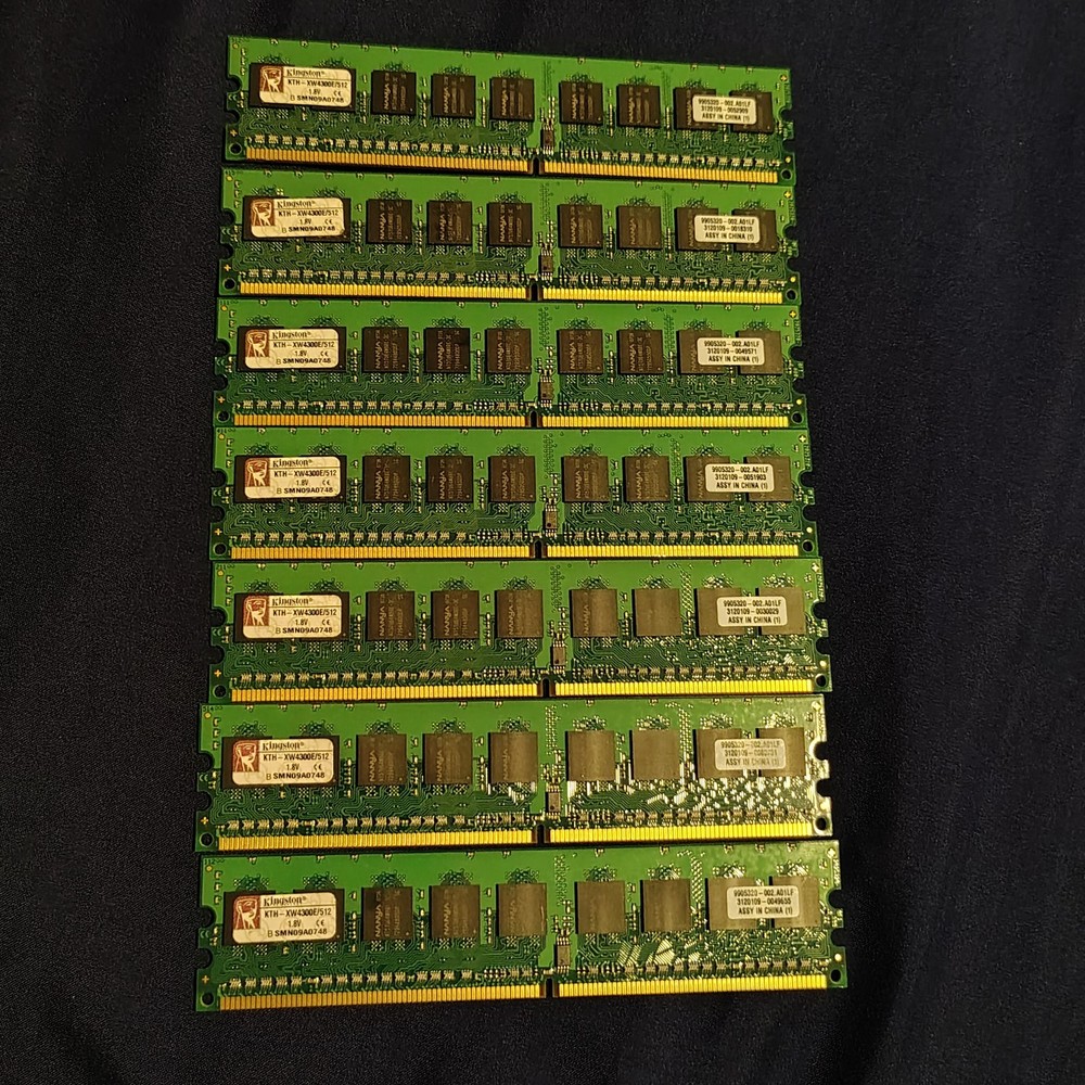Kingston 512MB DDR2 server memory modules (Model: KTH-XW4300E/512)