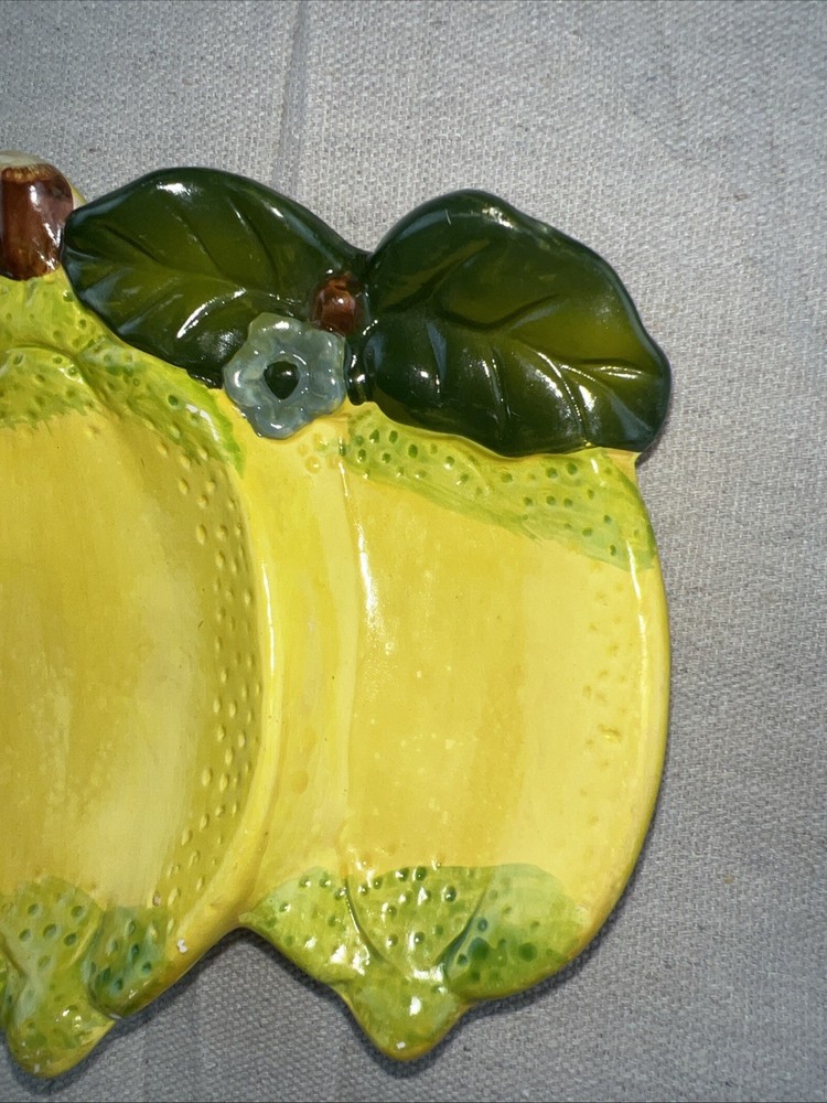 Lemon Ceramic Spoon Rest, Soap Dish, Or Trinket Dish