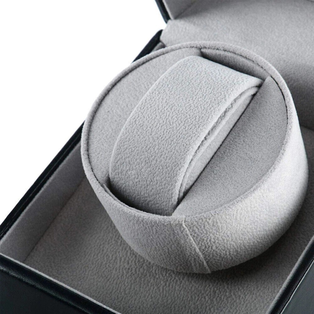 ⌚NEW Automatic Rotation Single Watch Winder Leather Storage Display Case Gift
