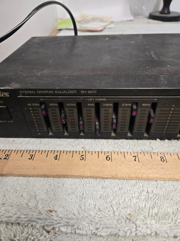technics graphic equalizer, SH-8017, untested, parts only