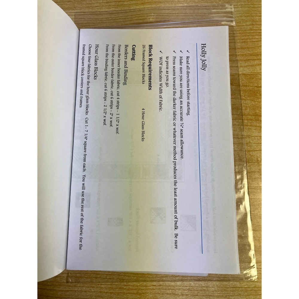 Quilt Pattern Booklets