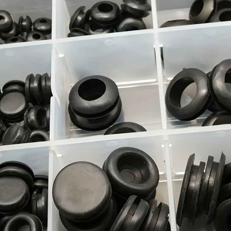Rubber Grommet Kit - Multiple Sizes for Wire Cable Protection & Organization