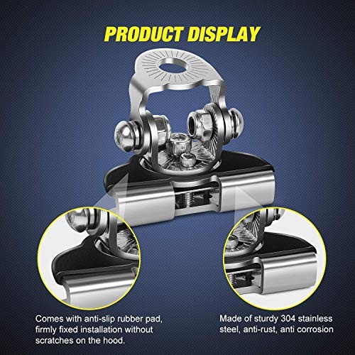 Nilight LED Light Bar Mounting Bracket 2PCS Universal Adjustable Silver-2