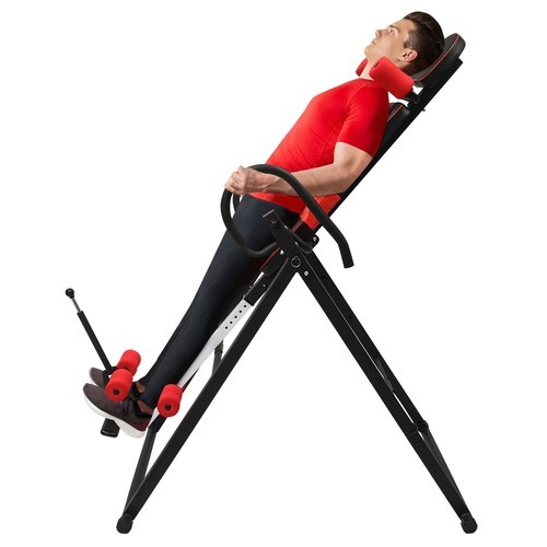 Inversion Table Teeter Machine Therapy Back Pain Relief Folding Gravity Fitness