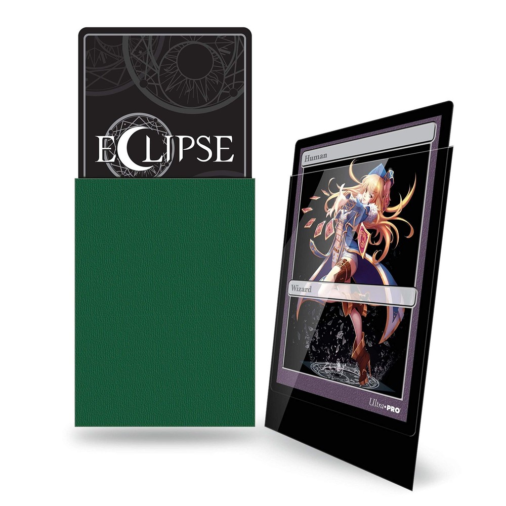 Ultra Pro E-15629 Eclipse Gloss Small Sleeves 60 Pack-Forest Green