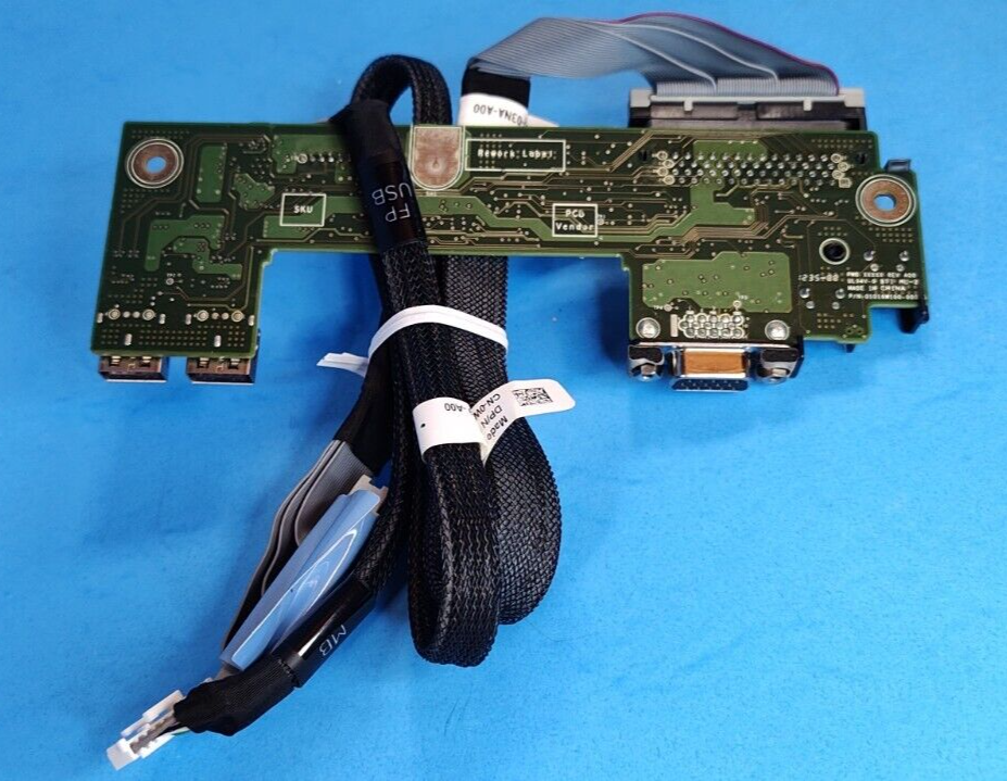 Dell PowerEdge R320 R420 Server Front USB VGA I/O Control Panel w/Cables 64TC3